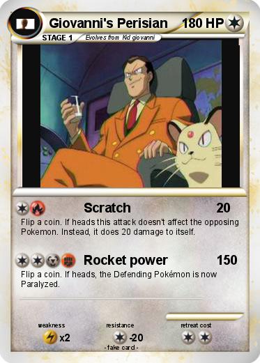 Pokemon Giovanni's Perisian