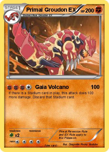 Pokemon Primal Groudon EX