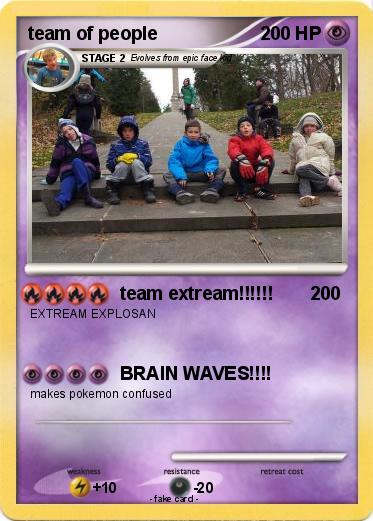 Pokemon team of people