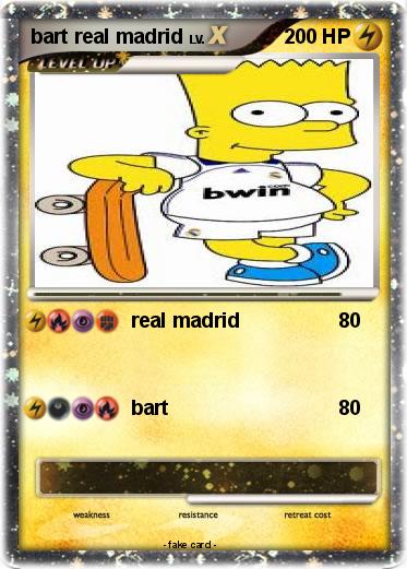 Pokemon bart real madrid