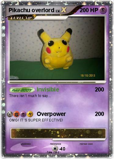 Pokemon Pikachu overlord