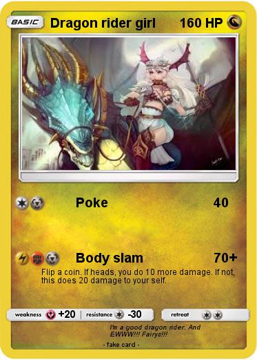 Pokemon Dragon rider girl