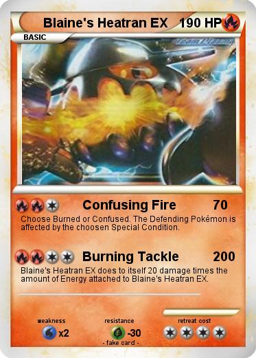 Pokemon Blaine's Heatran EX