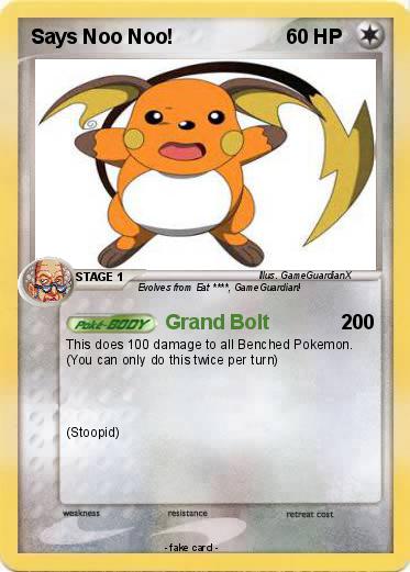 Pokemon Says Noo Noo!