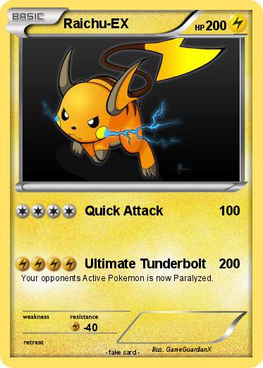 Pokemon Raichu-EX