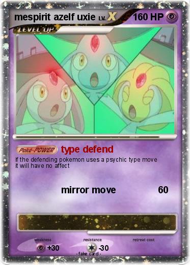 Pokemon mespirit azelf uxie