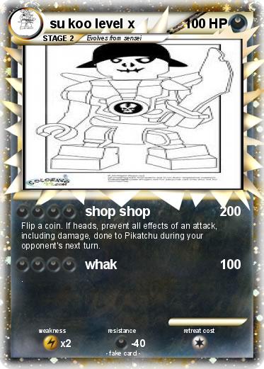 Pokemon su koo level x