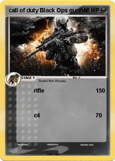 Pokemon call of duty Black Ops gunner