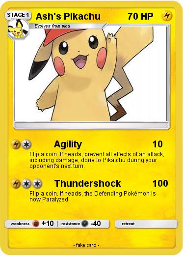 Pokemon Ash's Pikachu