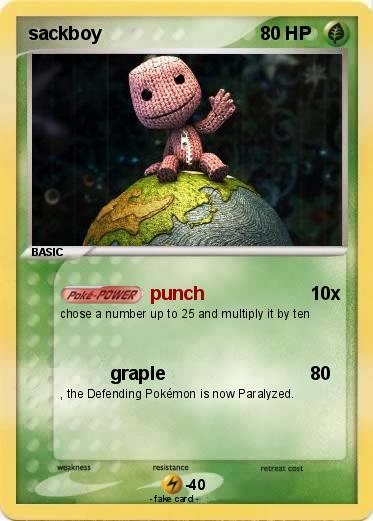 Pokemon sackboy