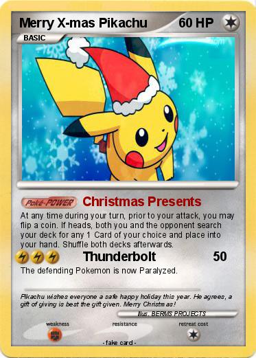 Pokemon Merry X-mas Pikachu