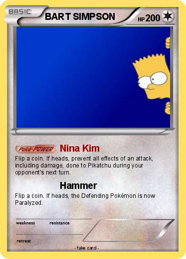 Pokemon BART SIMPSON
