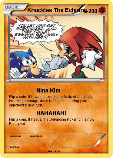 Pokemon Knuckles The Echidna