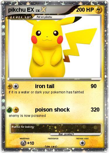 Pokemon pikchu EX