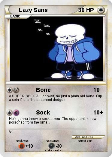 Pokemon Lazy Sans