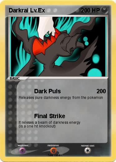 Pokemon Darkrai Lv.Ex