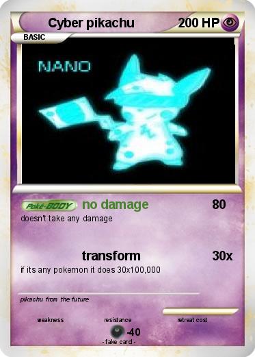 Pokemon Cyber pikachu