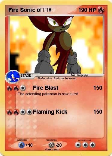 Pokemon Fire Sonic ????