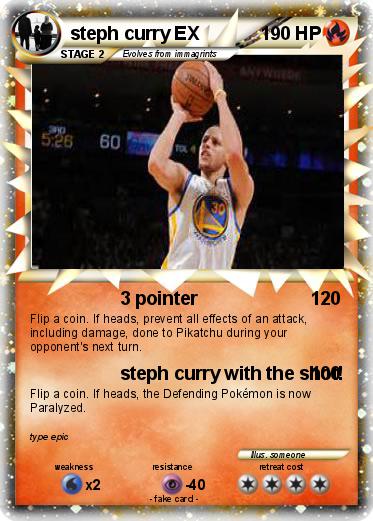 Pokemon steph curry EX