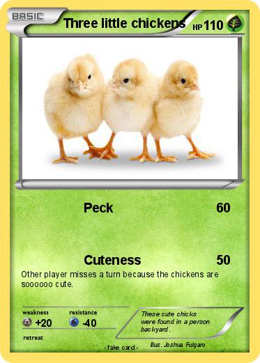 Pokemon Three little chickens