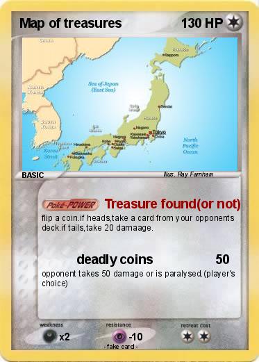 Pokemon Map of treasures