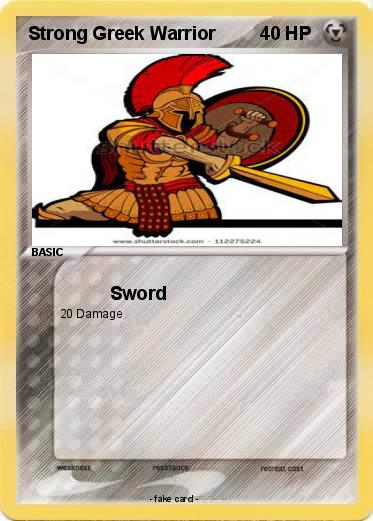 Pokemon Strong Greek Warrior