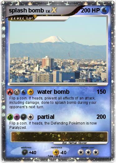 Pokemon splash bomb