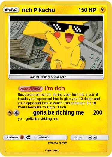 Pokemon rich Pikachu