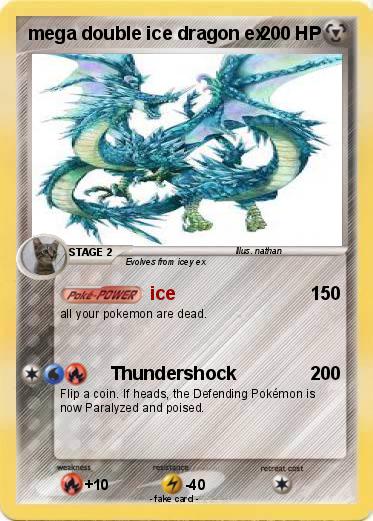 Pokemon mega double ice dragon ex