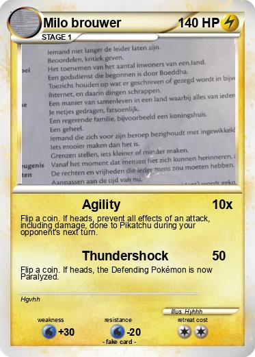 Pokemon Milo brouwer