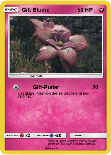 Pokemon Gift Blume