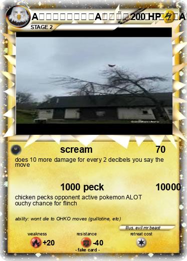 Pokemon Ą̷̧̘̘̬̓͜A̷̛̱̘̖̻͔̻̒͂̃̅A̵̫͑̈́̈́̚Ȧ̸̡͇̞͉̇́̾̑̆́ chicken