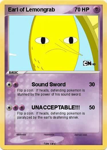 Pokemon Earl of Lemongrab