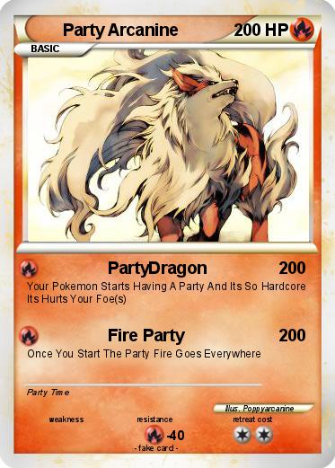 Pokemon Party Arcanine