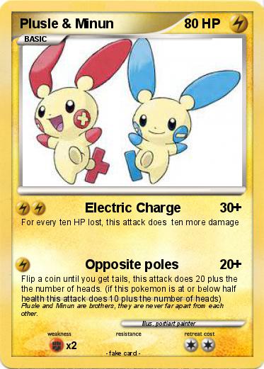 Pokemon Plusle & Minun