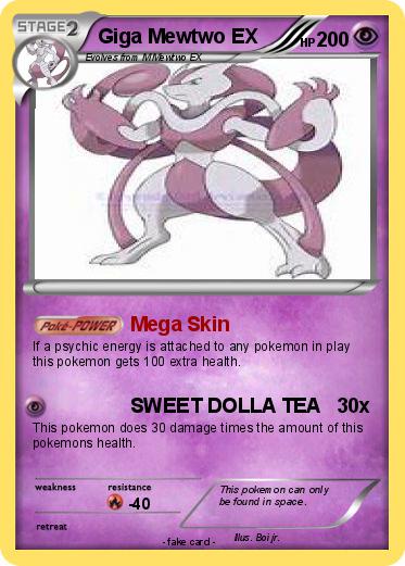 Pokemon Giga Mewtwo EX