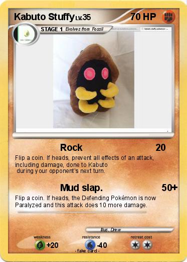 Pokemon Kabuto Stuffy
