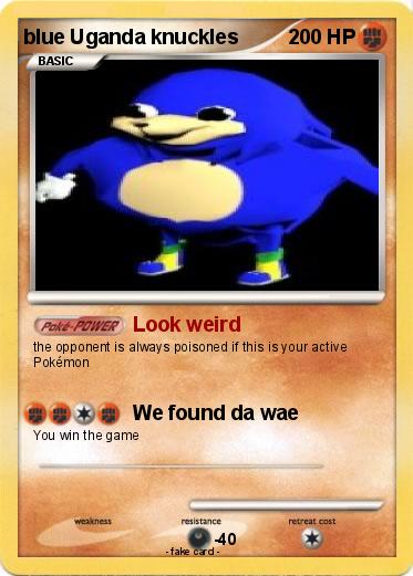 Pokemon blue Uganda knuckles