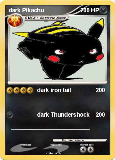 Pokemon dark Pikachu