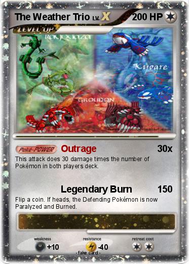 Pokemon The Weather Trio