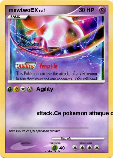 Pokemon mewtwoEX