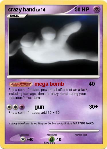 Pokemon crazy hand