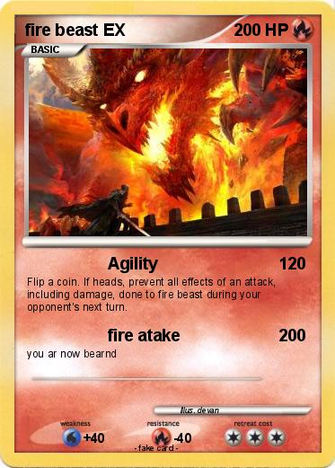 Pokemon fire beast EX