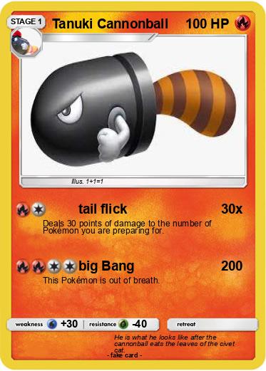 Pokemon Tanuki Cannonball