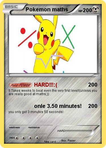 Pokemon Pokemon maths