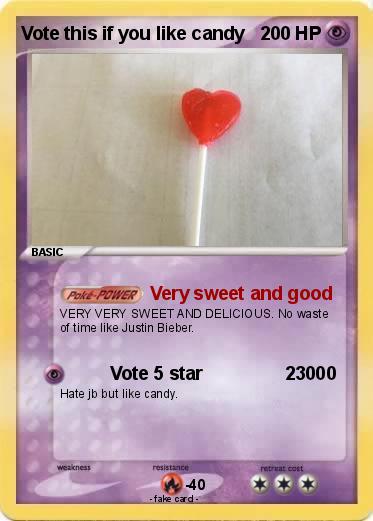 Pokemon Vote this if you like candy