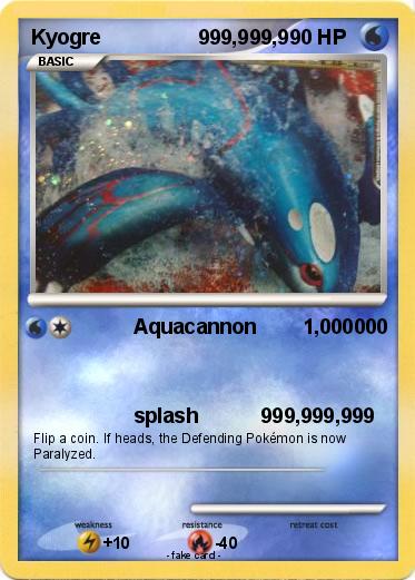 Pokemon Kyogre                 999,999,9