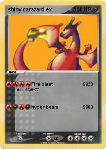 Pokemon shiny carazard ex