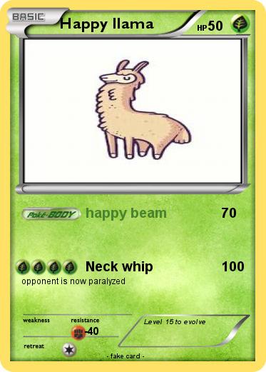 Pokemon Happy llama