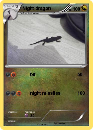 Pokemon Night dragon